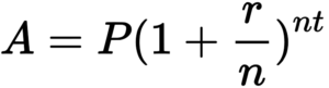 compound interest Formula