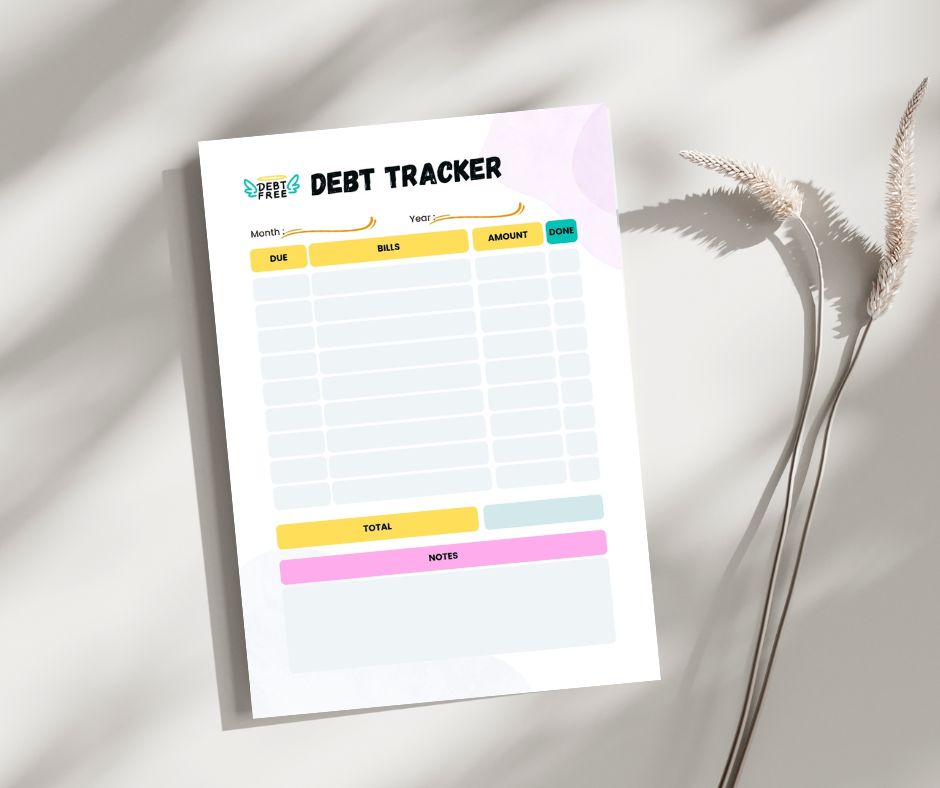 list your debt to track