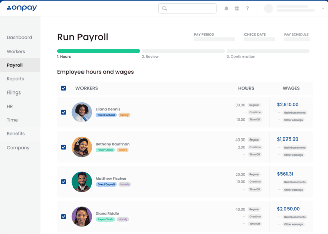 OnPay is one of the companies providing payroll services to small businesses in the US
